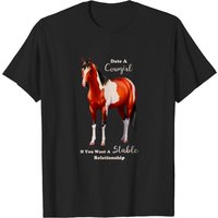 T-shirt pour hommes Date A Cowgirl Bay Paint Horse — T-shirts pour hommes