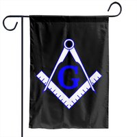Drapeaux de jardin avec symbole maçonnique - Impression recto-verso