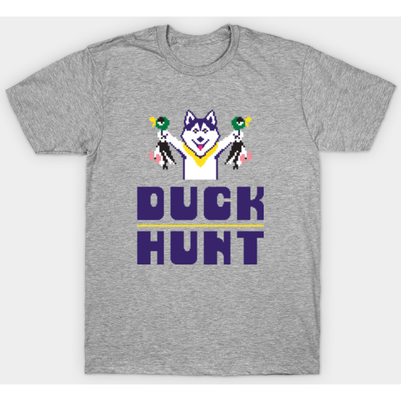 Husky Duck Hunt Men's T-Shirt — Mens T Shirts