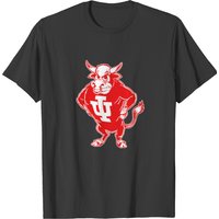 Indiana U Vintage Bison Mascot Men's T-Shirt — Mens T Shirts