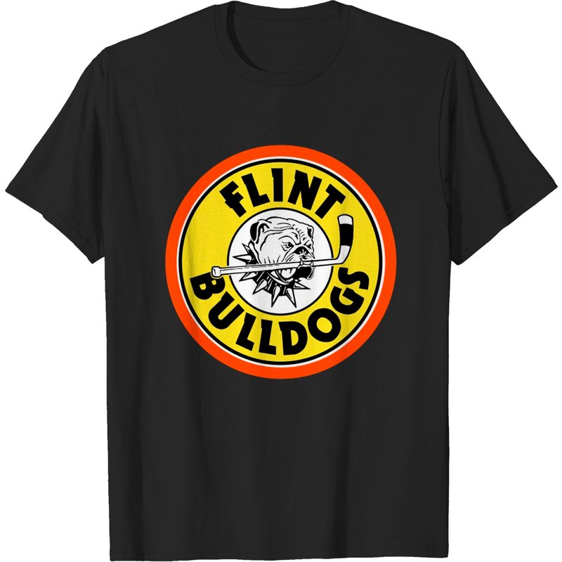 T-shirt des Bulldogs de Flint Hockey - Noir — T-shirts pour hommes