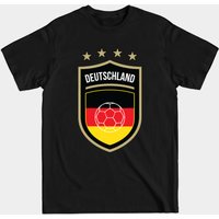 T-Shirt de Football Allemagne pour Hommes en Noir — T-shirts pour hommes