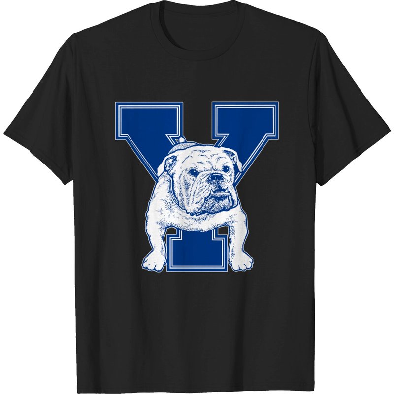 Vintage Yale Bulldog Mascot Men's T-Shirt — Mens T Shirts