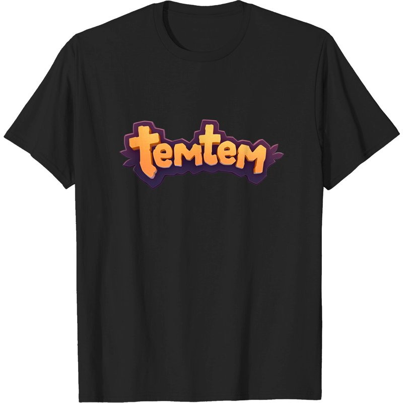 Temtem Monster T-Shirt for Men in Black — Mens T Shirts