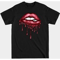 T-shirt pour hommes Drip Bloody Red Lips — T-shirts pour hommes