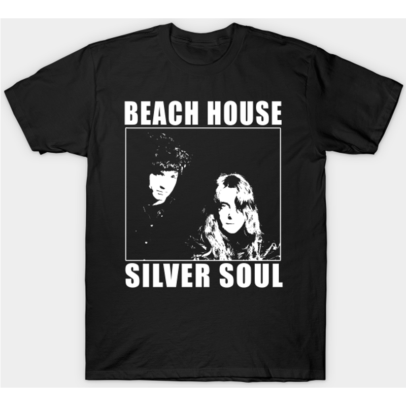 T-shirt pour hommes Beach House Fanart en noir — T-shirts pour hommes