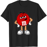T-shirt M&M Mascot Candy pour hommes en noir — T-shirts pour hommes