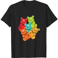 Gummy Bears Candy T-Shirt for Men in Black
