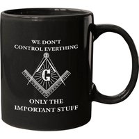 Masonic - Freemason Control The Impo Ceramic Mug — Mugs & Tumblers