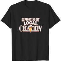 T-shirt pour hommes Supportez votre crèmerie locale - Crème glacée — T-shirts pour hommes
