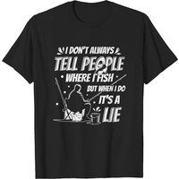 T-Shirt Humoristique de Pêche pour Hommes - Design de Bar et Carpe — T-shirts pour hommes