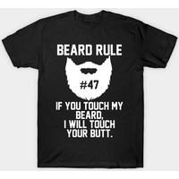 T-shirt pour hommes Beard Rule 47 - Noir — T-shirts pour hommes