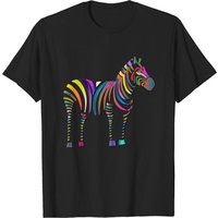 T-shirt pour hommes Zebra en noir