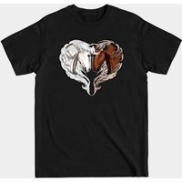Love Horses. Heart Horses. T-shirt pour hommes — T-shirts pour hommes
