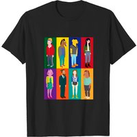 T-shirt noir pour hommes Bojack Horseman