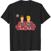 T-shirt pour hommes Beavis et Butt-Head en noir
