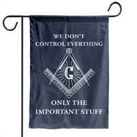 Drapeaux de jardin Masonic Freemason We Control The Impo — Drapeaux décoratifs