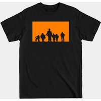 Squad Silhouette Orange - Monster Squad Men's T-Shirt