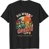 T-shirt pour hommes Big Worm Ice Cream en noir — T-shirts pour hommes