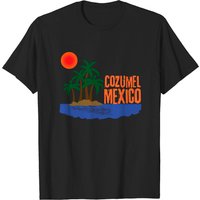 Cozumel Mexico Men's T-Shirt in Black — Mens T Shirts