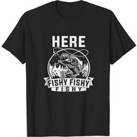 T-Shirt Humoristique Here Fishy Fishy pour Hommes
