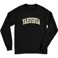 Yahushua Long Sleeve T-Shirt for Unisex in Black — Mens T Shirts