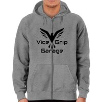 Vice Grip Garage Zip Hoodies for Unisex in Sport Grey