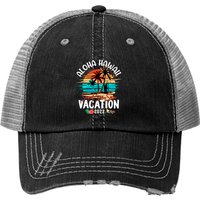 Chapeaux Trucker Aloha Hawaii Vacances Hawaïennes 2022 en Famille — Casquette de baseball