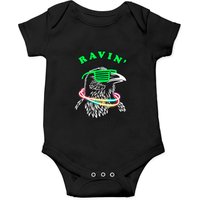 Ravin Raven Onesie - Bodysuit Bébé Oiseau Néon Fête Rave — Bodys bébé