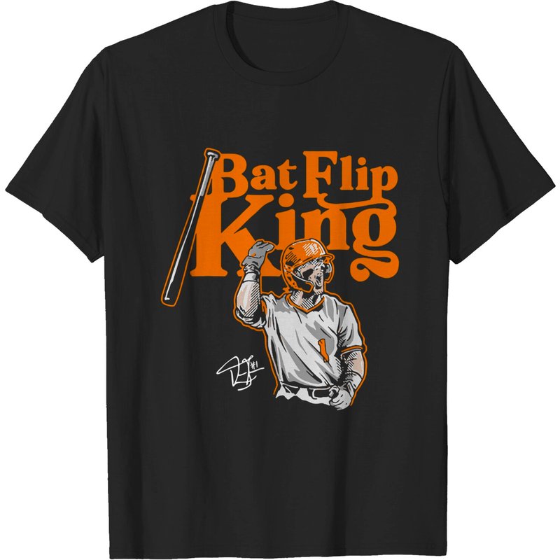 Drew Gilbert Bat Flip King Active T-Shirt for Men — Mens T Shirts
