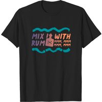 T-shirt Mix It With Rum - T-shirts à thème tropical pour hommes