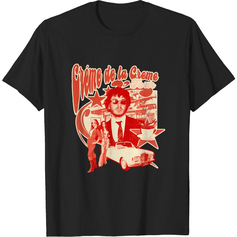 Vintage Jack Harlow Crme De La Crme Casual Tour T-Shirt for Men — Mens T Shirts