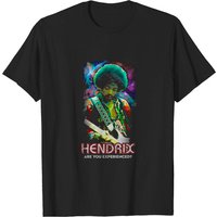 Jimi Hendrix Are You Experienced Guitar Pose 1 T-Shirt