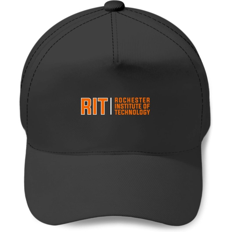 Casquette Rit de l'Institut de Technologie de Rochester - Orange, Blanc — Casquette de baseball