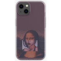 Coque iPhone Mona Lisa Sucer un Sucette — Coque de téléphone