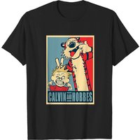T-shirt pour hommes Calvin et Hobbes en noir — T-shirts pour hommes