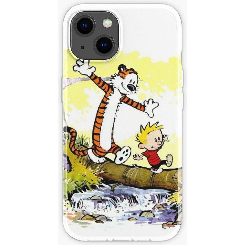 Étui iPhone Calvin et Hobbes avec coque TPU transparente — Coque de téléphone