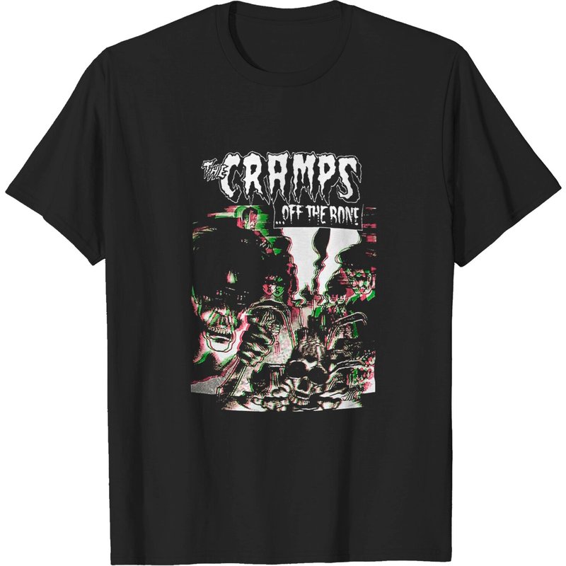 The Cramps Unisex T-shirt: Off The Bone in Black — Mens T Shirts