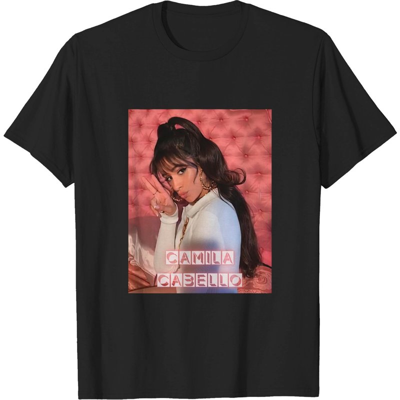 T-shirt pour hommes Camila Cabello en noir