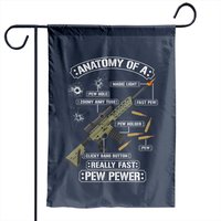 Anatomy Of A Pew Pewer - Drapeaux de jardin patriotiques américains — Drapeaux décoratifs
