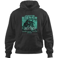 Hoodie double face Justin Bieber Justice World Tour 2022 — Sweats à capuche pour hommes