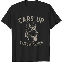 Ears Up System German Shepherd Dog Lover T-Shirt for Men