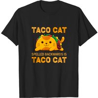 Tacocat For Kids Taco Cat Cinco De Mayo T-Shirt for Men — Mens T Shirts