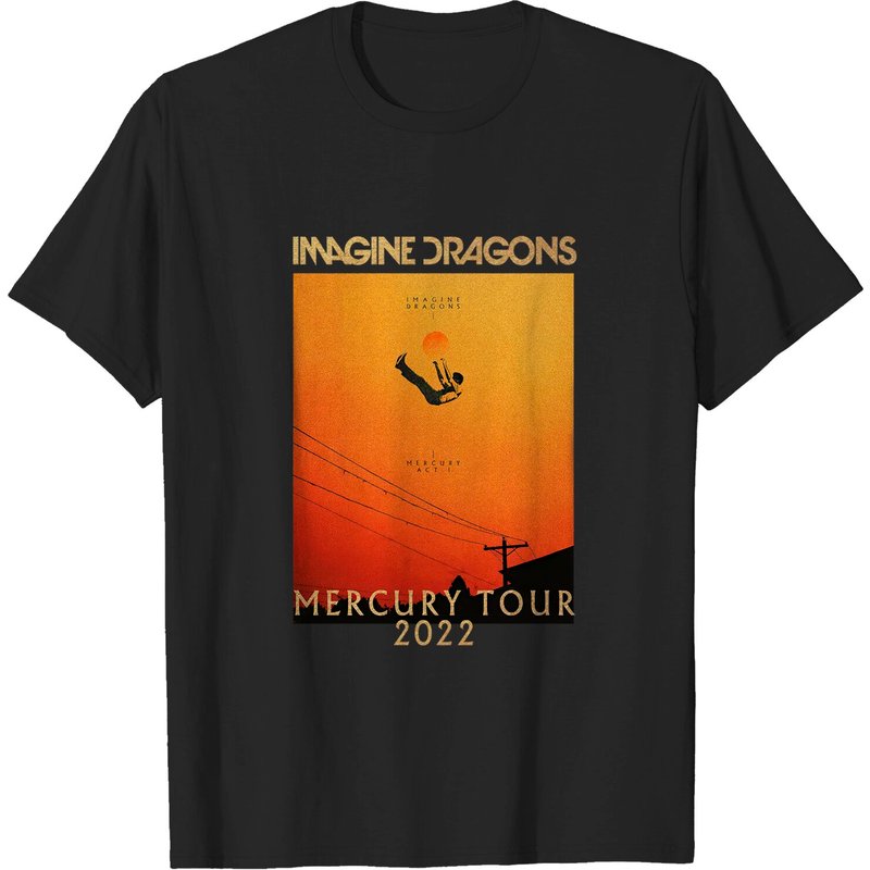 T-shirt recto-verso Imagine Dragons Mercury Tour 2022 pour hommes — T-shirts pour hommes