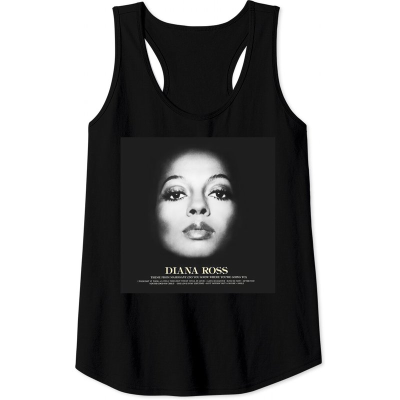Diana Ross Cover Classic Tank Tops for Men in Black — Mens T Shirts