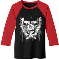 Papa Roach Men's Pullover Baseball Tee - Black/Red