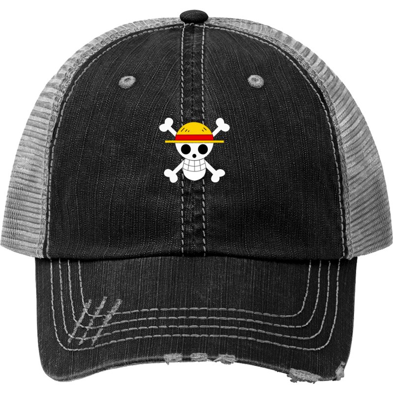 Casquette de baseball avec drapeau des Pirates de Straw Hat One Piece — Casquette de baseball