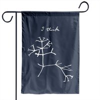 Drapeaux de jardin Darwins Arbre de Vie blanc pour usage extérieur — Drapeaux décoratifs