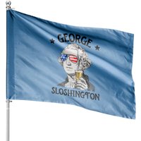 Drapeau de maison George Sloshington Washington pour le 4 juillet — Drapeaux décoratifs