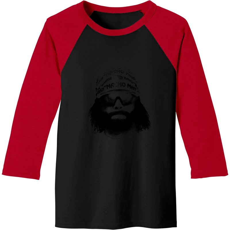 T-shirt de baseball Macho Man Randy Savage avec graphique de lunettes de soleil — T-shirts pour hommes